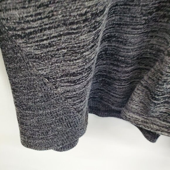 Terra & Sky 4X Sweater V-Neck Knit Lightweight Pullover Black Gray Plus Size - Picture 6 of 12